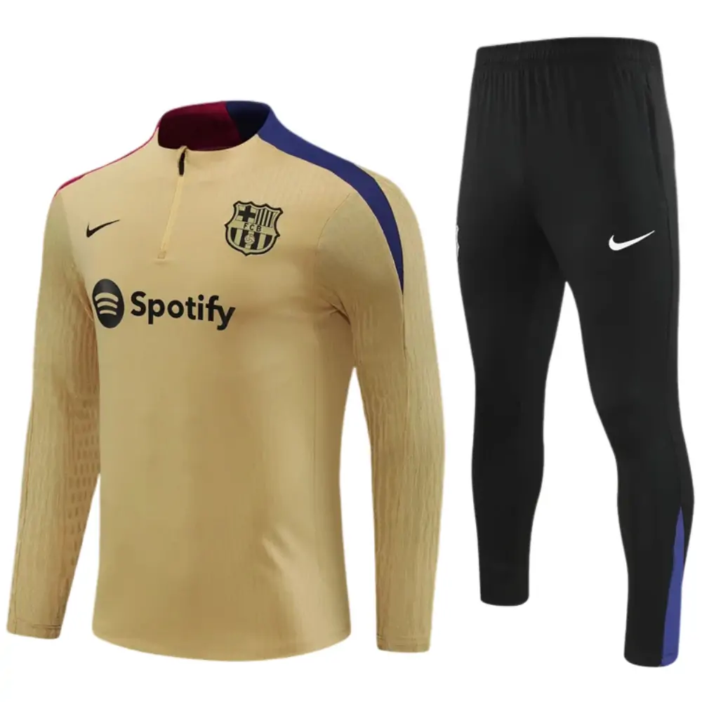 2025-26-New Season-Barcelona Gold-Children-Training Suit