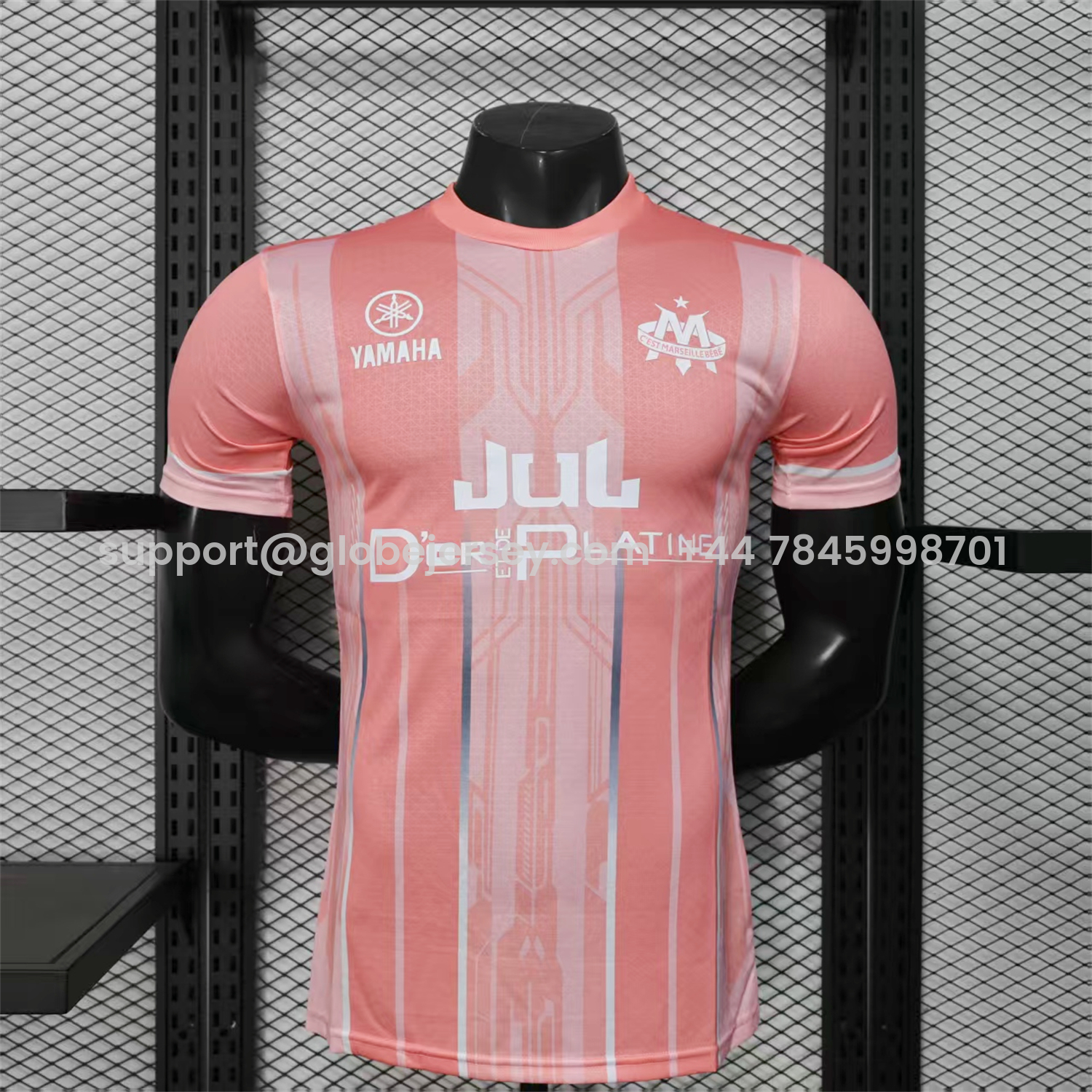 Marseille 25-26 Pink Stripes Special Jersey - Player Version