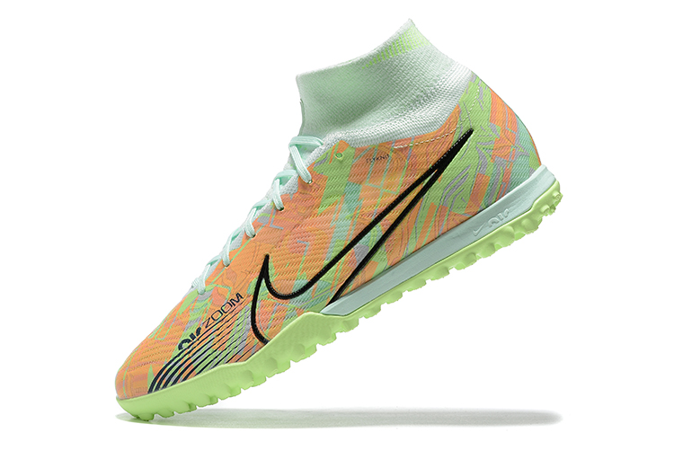 Assassin 15th generation high-top fully knitted waterproof MD air cushion grass spike football shoes