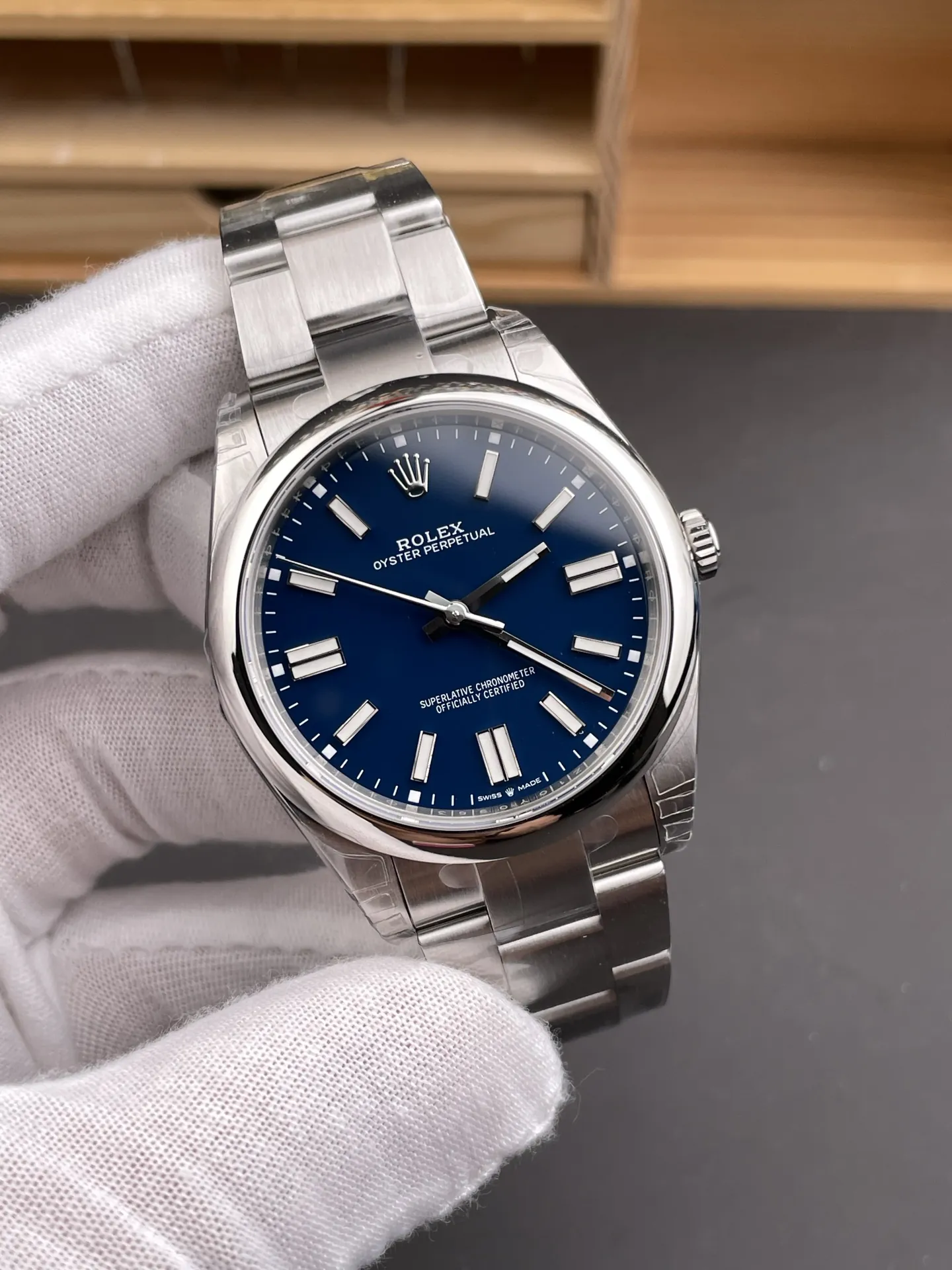 Rolex Oyster Perpetual Blue 41mm
