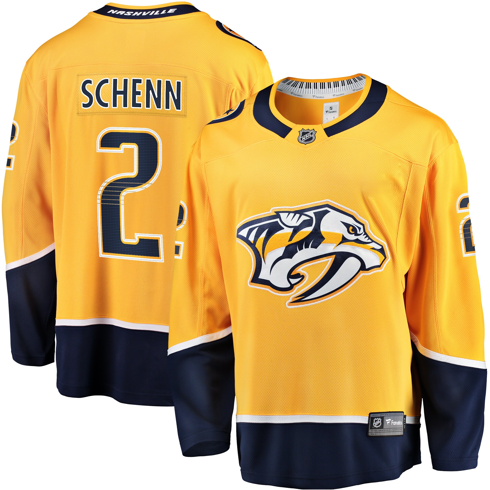Luke Schenn Nashville Predators Fanatics Home Breakaway Jersey – Gold