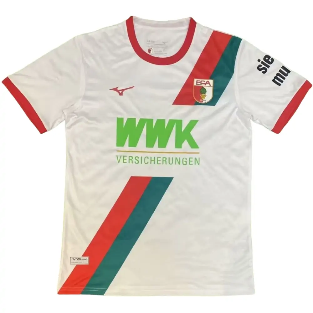 2025-26 FC Augsburg Home Kit Short Sleeve - Fans Edition