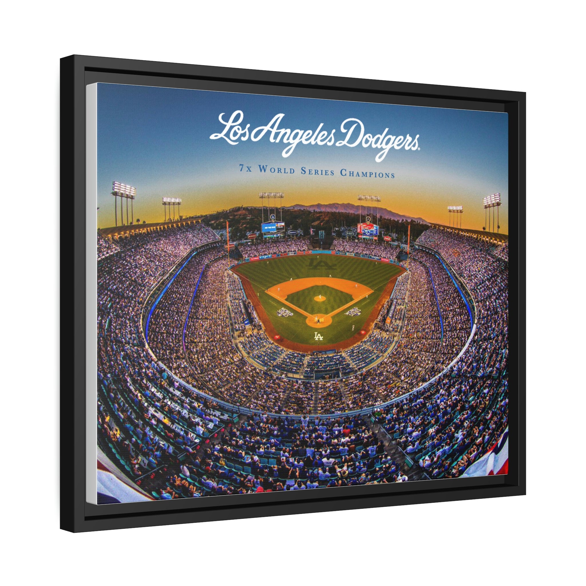 Chavez Ravine Los Angeles Dodgers Stadium Premium Wall Art Framed Canvas