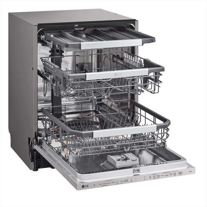 LG - Lavastoviglie QUADWASH DB475TXS Classe A 14coperti-Acciaio
