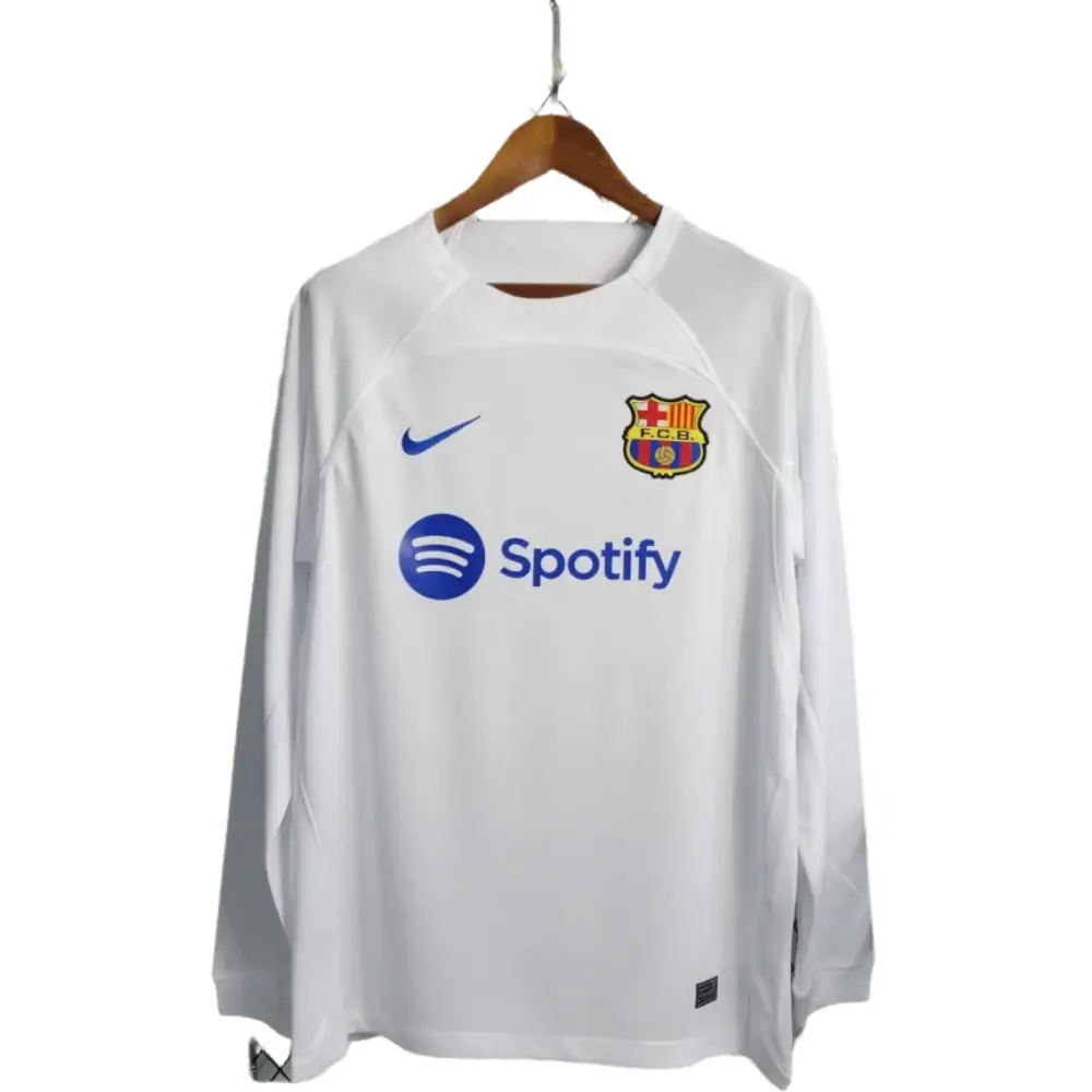 2023/24 Barcelona Away Fans Long Sleeve Jersey