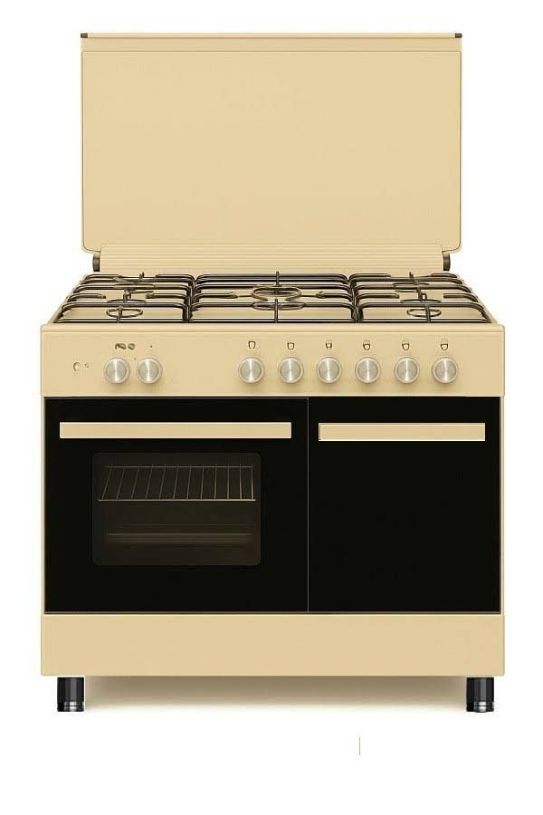 Cucina STAYLUX 90X60 Forno elettrico 60cm porta bombola 696-S50F BLACK. vedi in descrizione