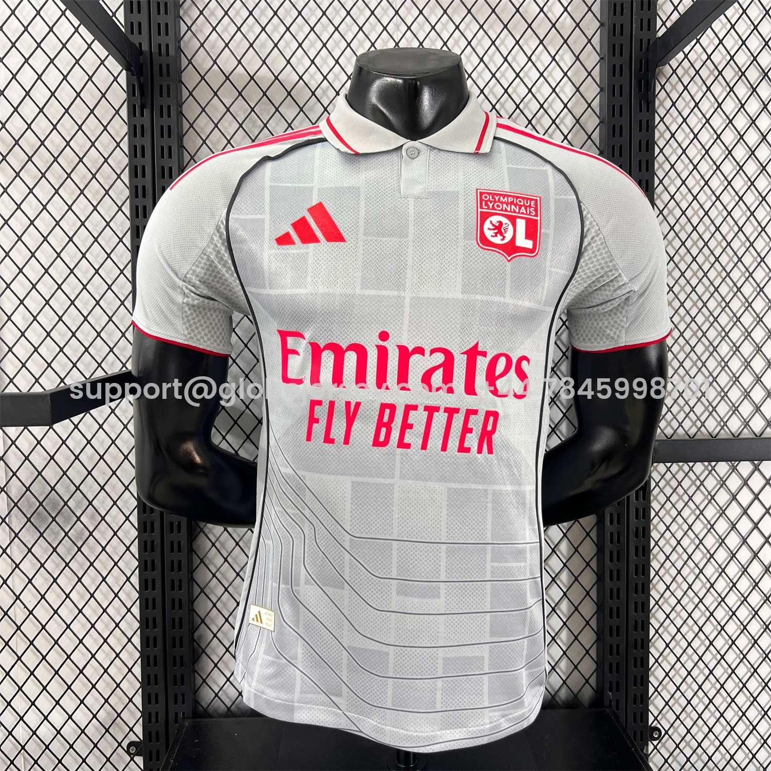 Olympique Lyonnais Lyon 25-26 Third Grey Jersey - Player Version