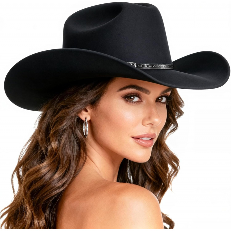 Western Cowboy Hat for Women: Wide Brimmed for Cowgirl