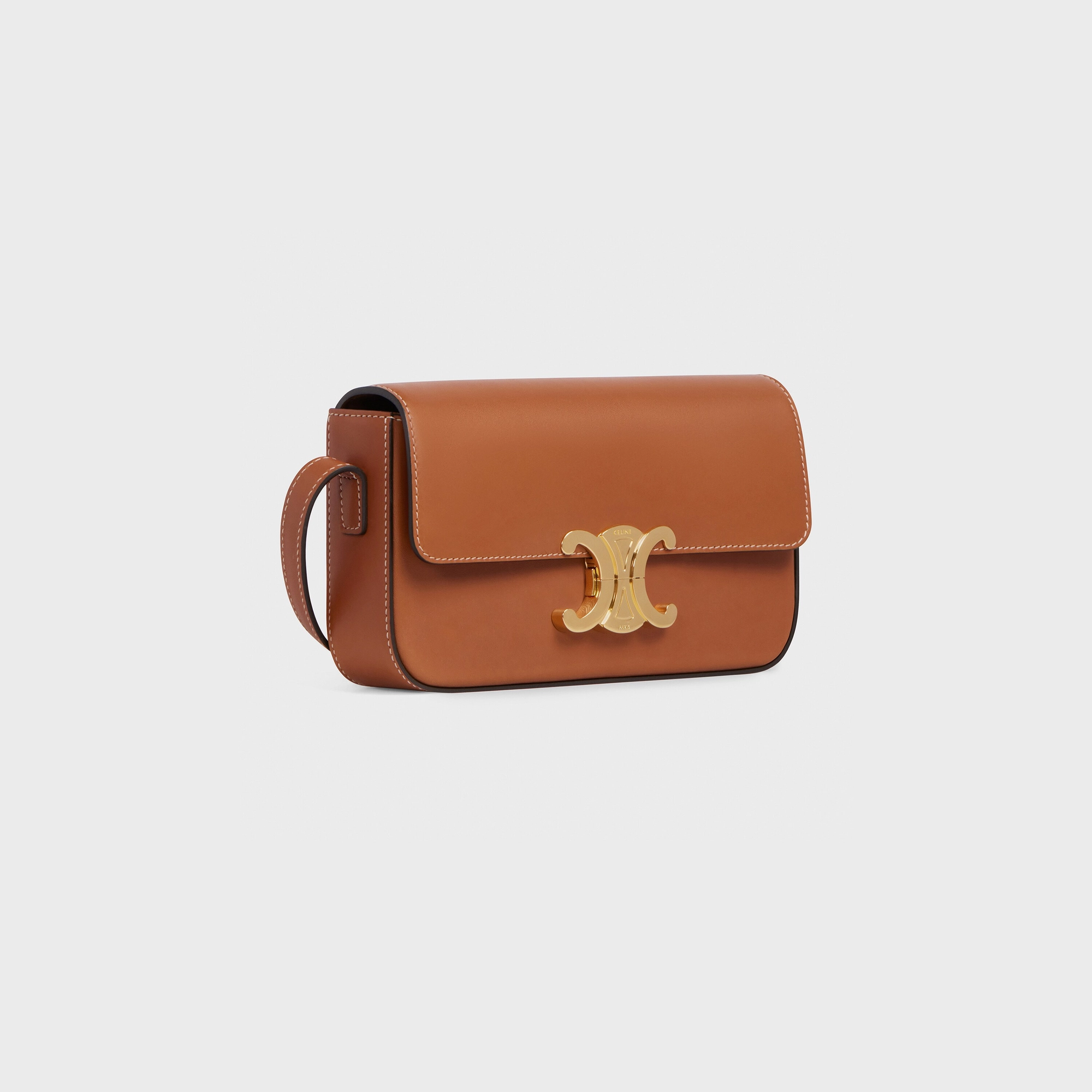 SHOULDER BAG CLAUDE in Natural Calfskin
