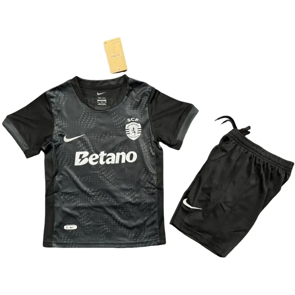 2025-26 Sporting CP Away Kit - Short Sleeve Children's suit Fans Edition