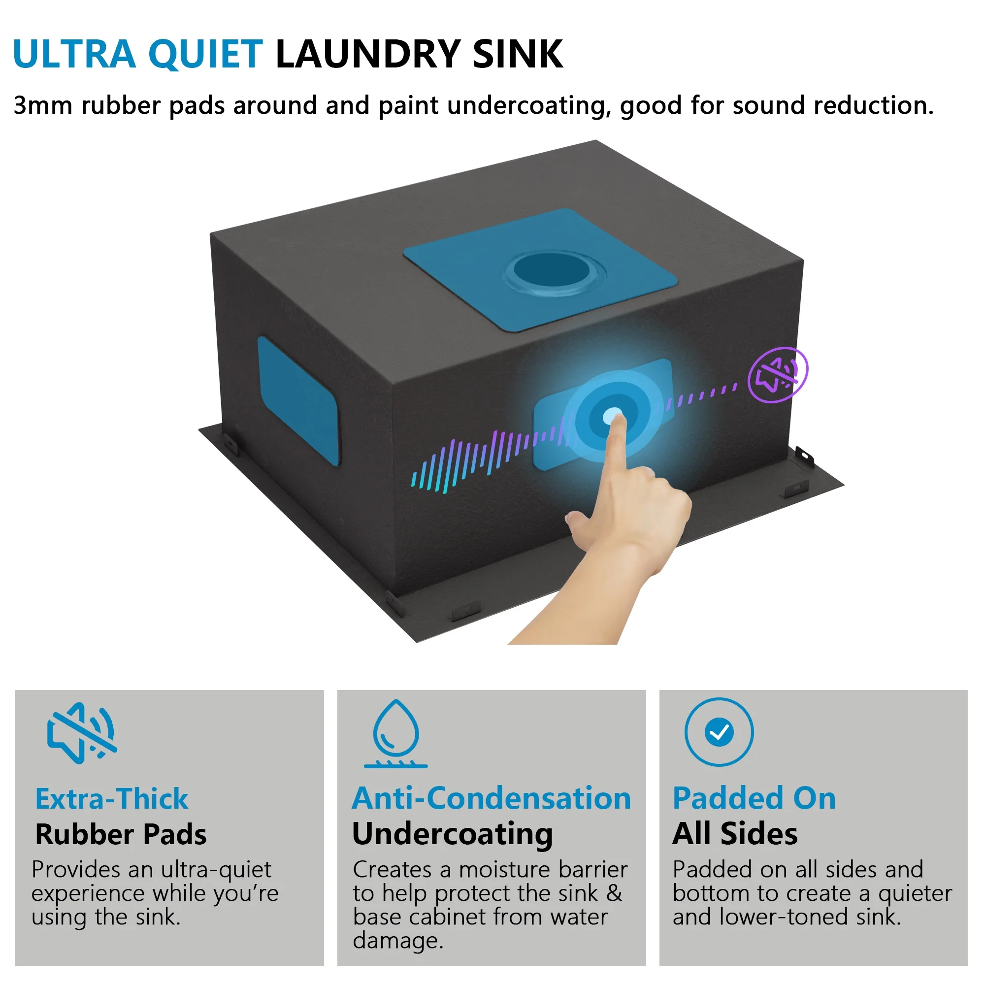 22 Laundry Sink Drop In - Fulorni 22