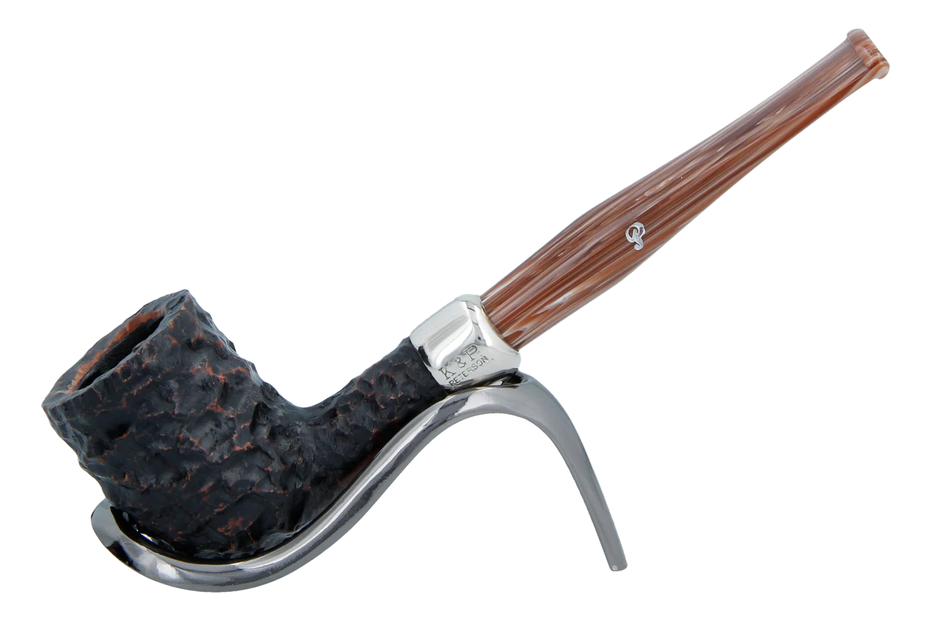 Peterson of Dublin Derry Rusticated Briar Smoking Pipe - Shape 06 - 9mm