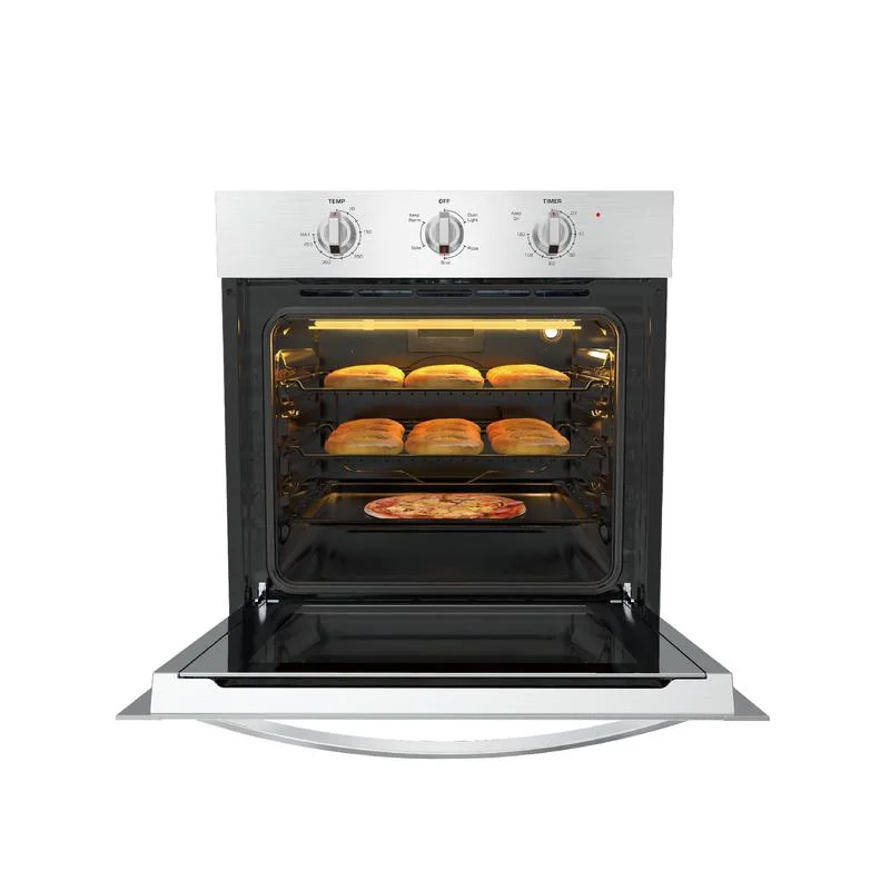 Empava 24 inch Electric Single Wall Oven, Stainless Steel Built-in Wall Oven, Mechanical Knobs Control, 24WOE40L