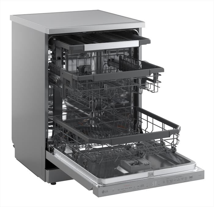 LG - Lavastoviglie DF375HVS Classe A 14 coperti-Argento