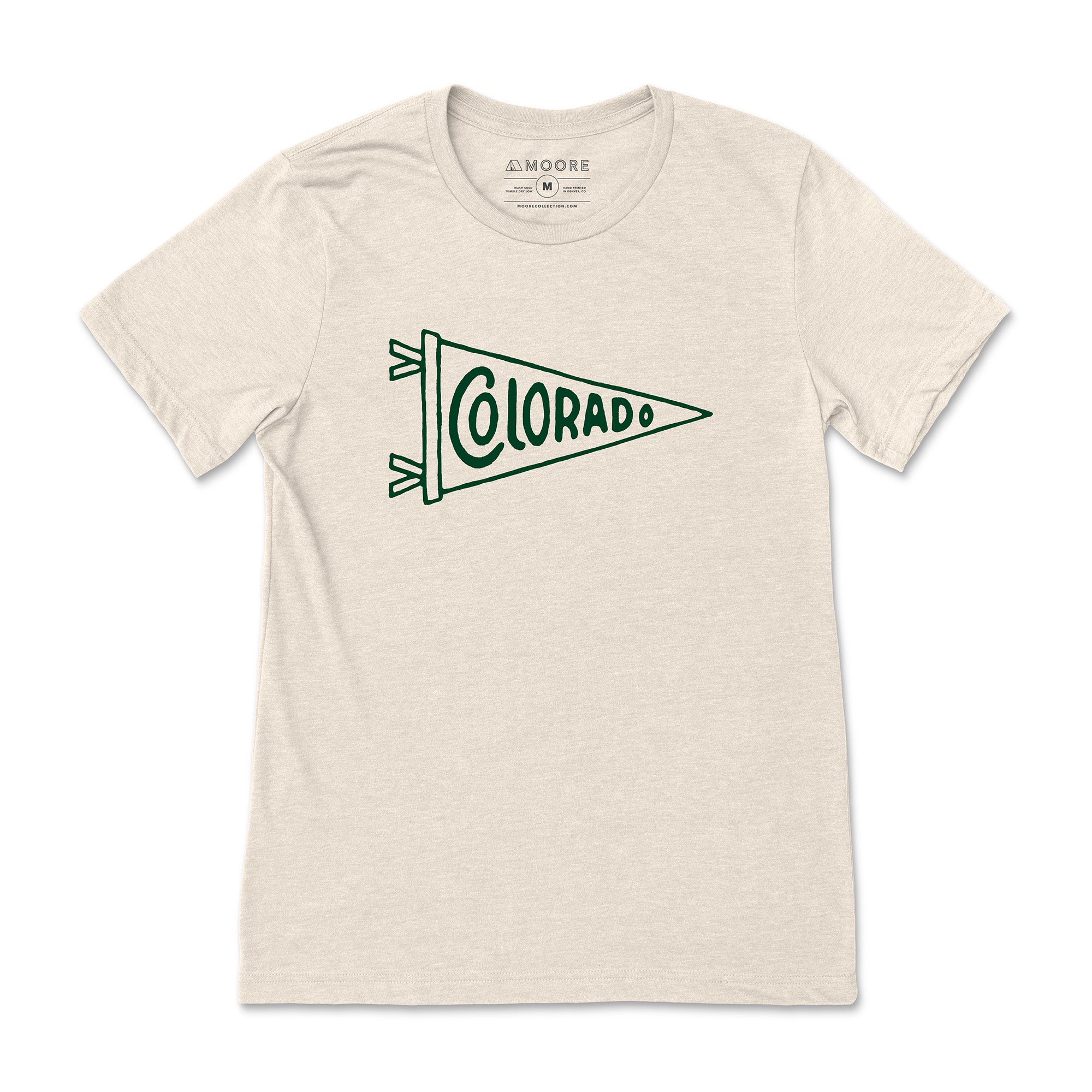 Colorado Pennant Tee-Oatmeal