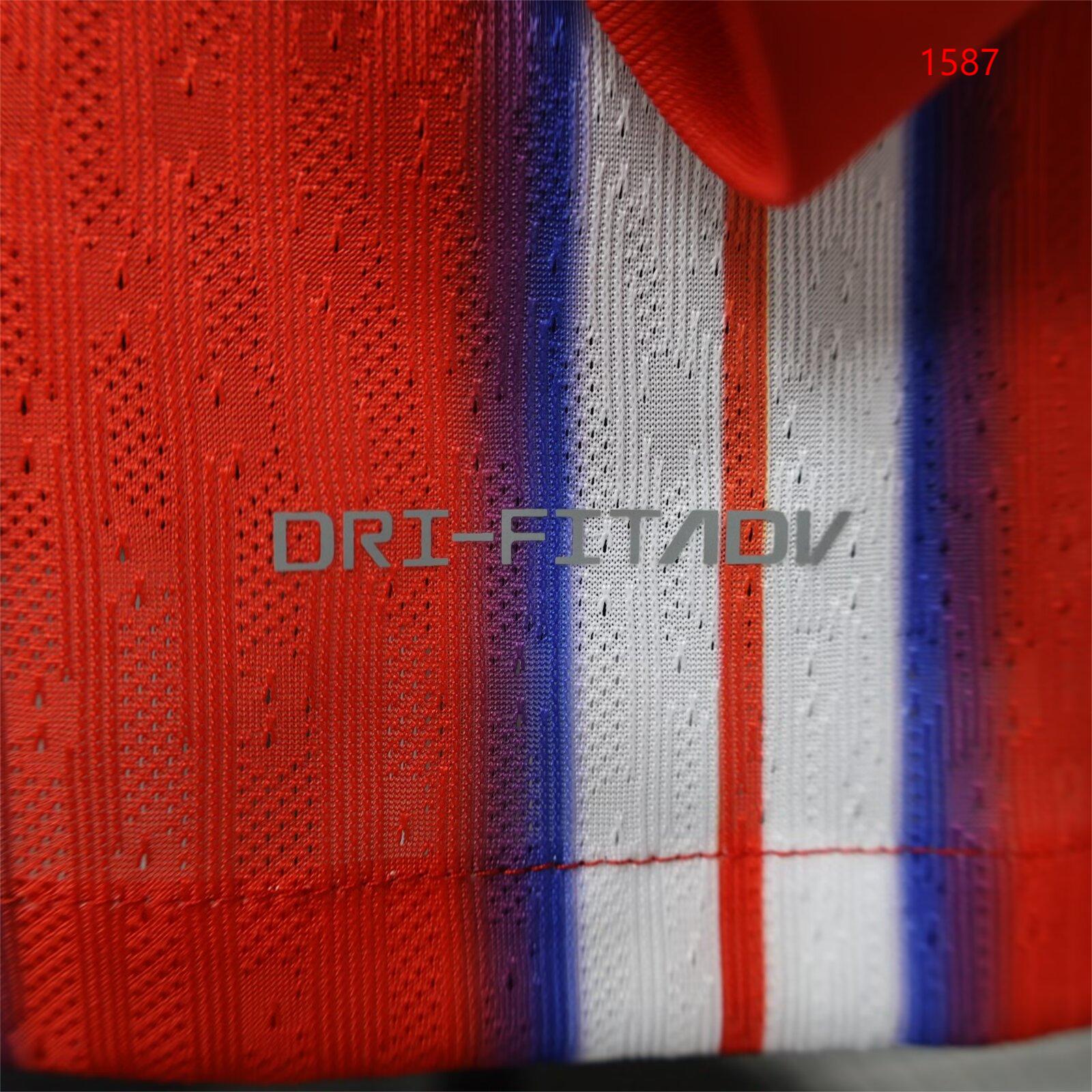 2024/25 Atletico Madrid Home Player Version Long Sleeve Jersey 1:1 Thai Quality