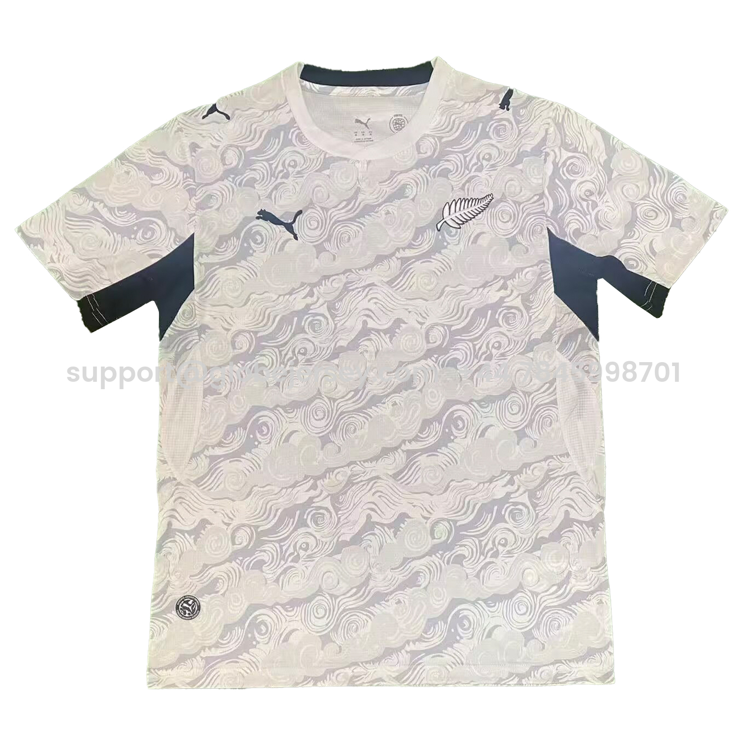 New Zealand 2026 Cloud Pattern Training Jersey - Fans Version