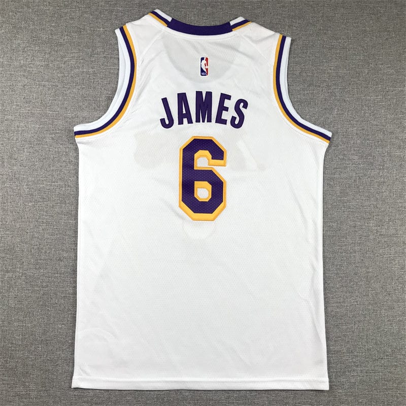 KID Lakers #6 white crew neck