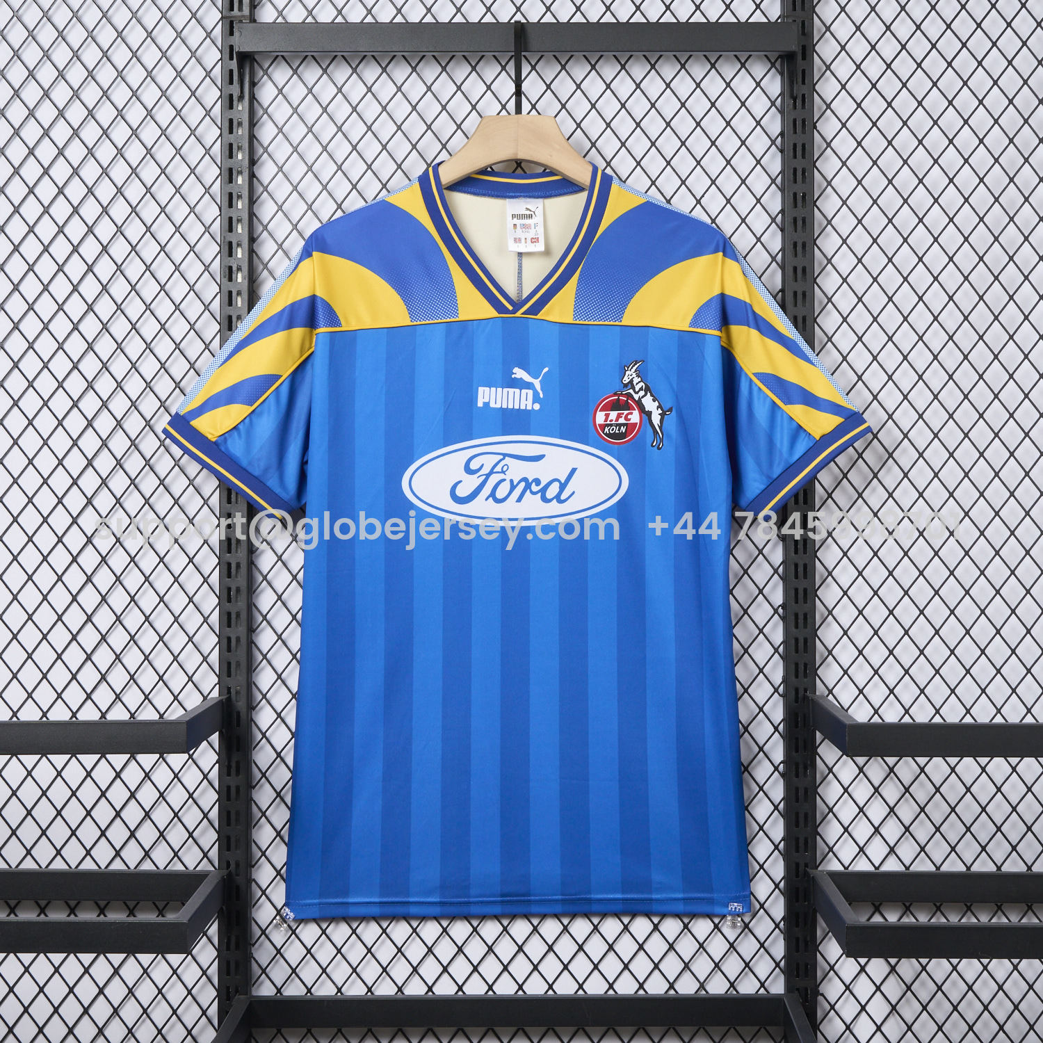 Retro 1. FC Köln 1995-96 Away Blue Jersey