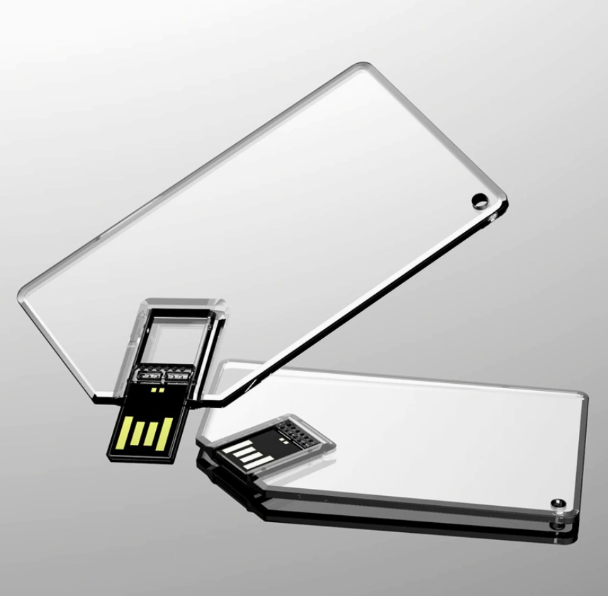 Crystal Clear Card USB Flash Drive