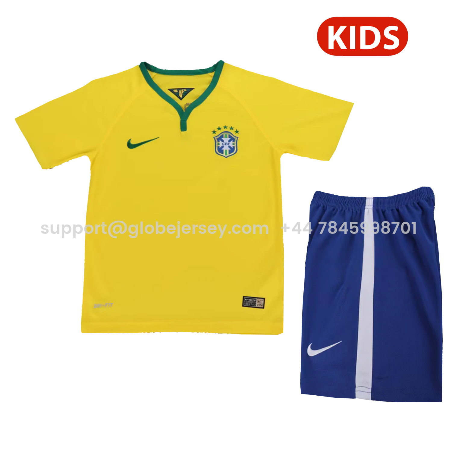 Retro Brazil 2014 Home Kids Kit