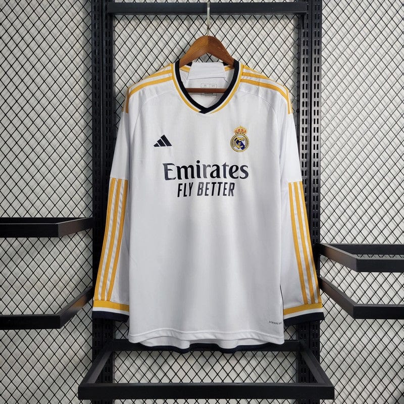 2023/2024 Long Sleeve Real Madrid Home Football Shirt