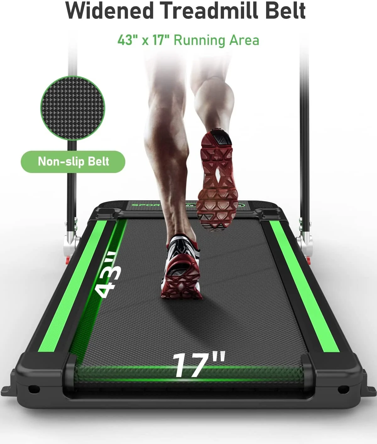 Delfy 2 in 1 Under Desk Treadmill, Folding Treadmill 2.5HP with Remote Control, 0.6-7.6 mph, LED Display, Phone/Tablet Holder, Electric Walking Running Machine for Home Office, No Assembly Needed