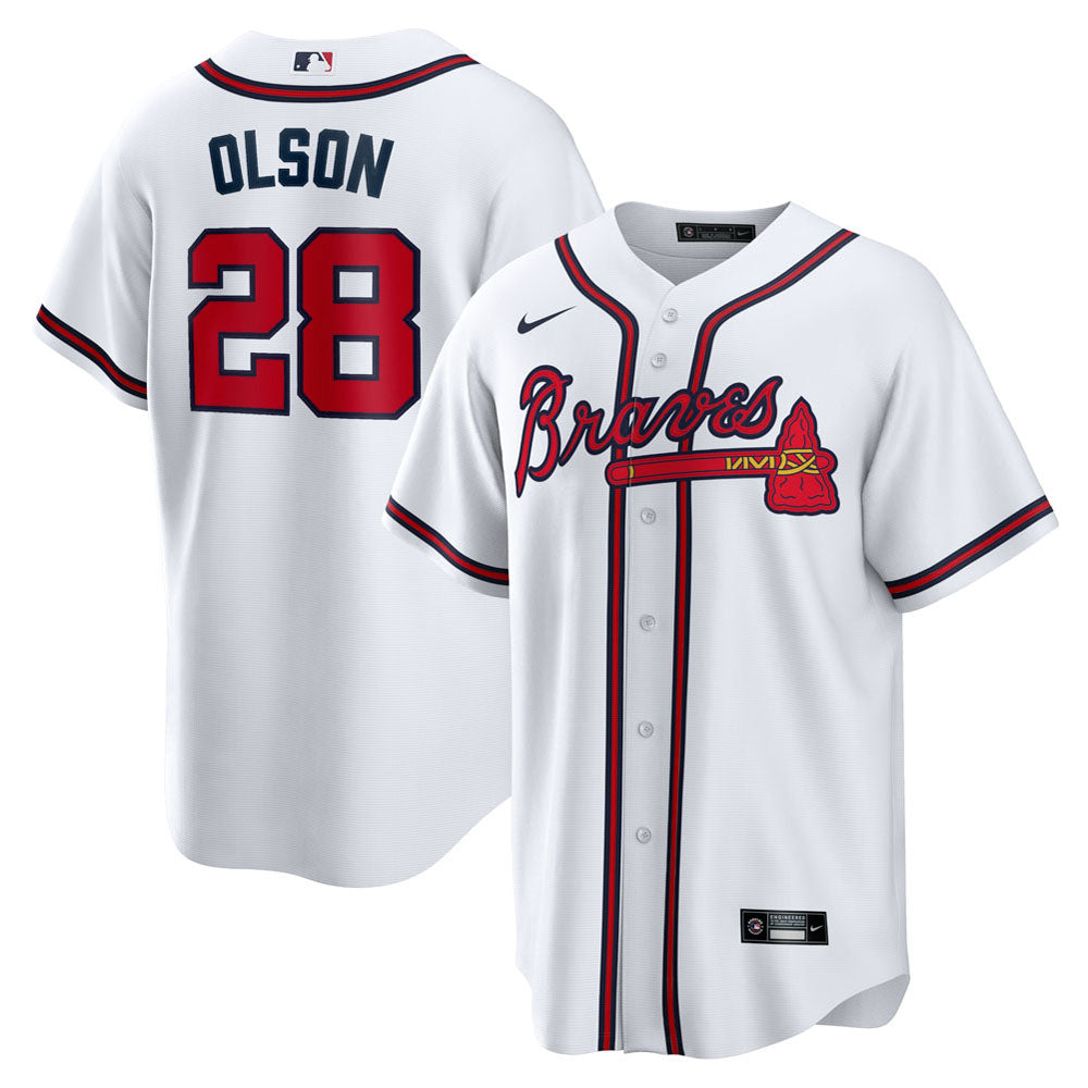 Men's Atlanta Braves Matt Olson Home Player Jersey - White
