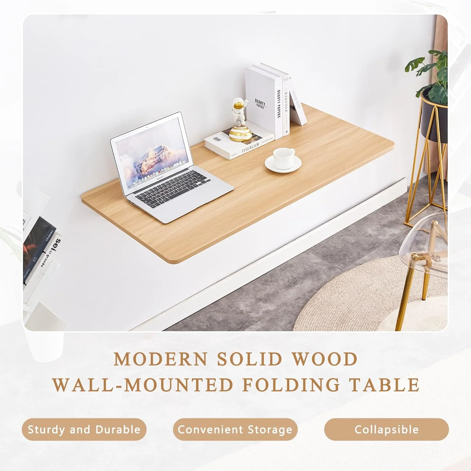 JUFU Wall Mounted Desk, 44.8