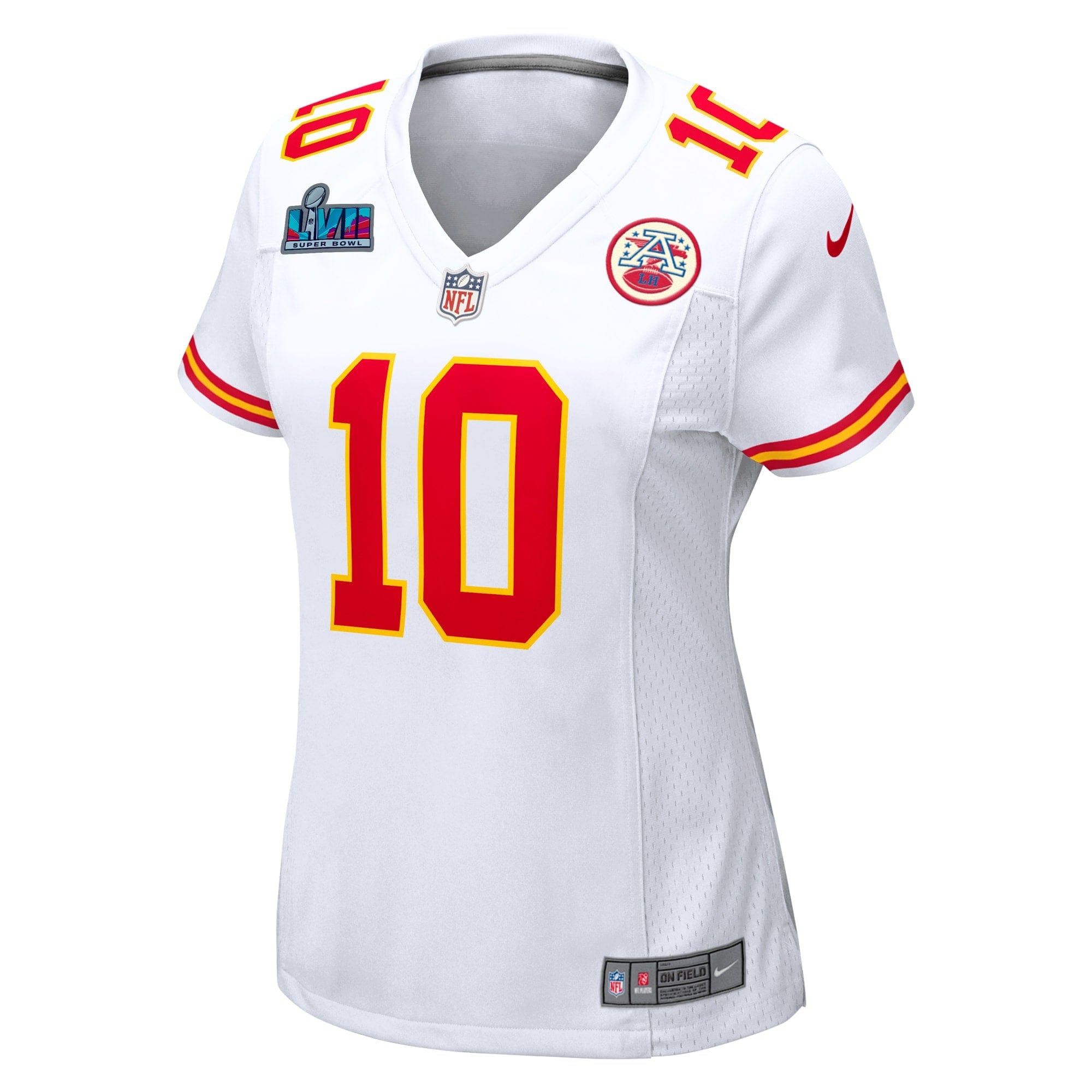 Isiah Pacheco Kansas City Chiefs  Women's Super Bowl LVII Patch Away Game Jersey - White