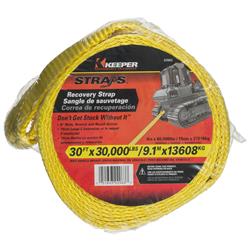 Keeper Corporation 02963 Recovery Tow Strap 60K 30' x 6
