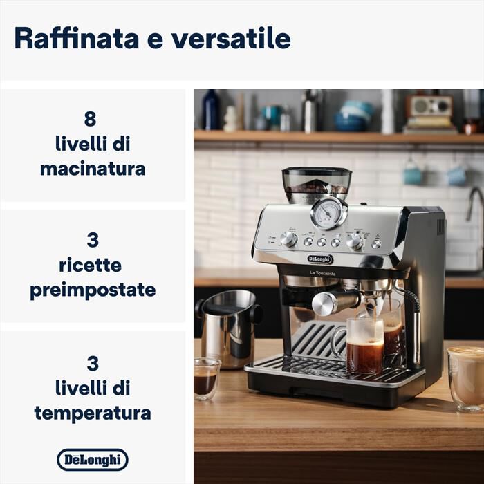 DE LONGHI - Macchina da caffè LA SPECIALISTA ARTE EC9155.MB-Dark grey