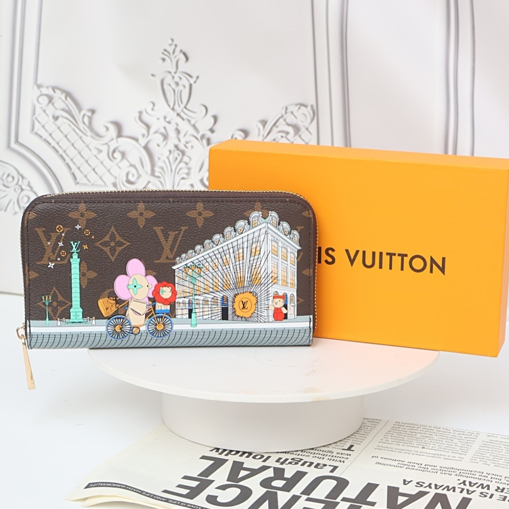 Louis Vuitton Zippy Wallet Vivienne Monogram Brown 7.7 Inches M81544