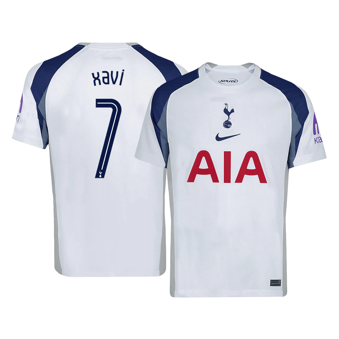 XAVI #7 Tottenham Hotspur Home Soccer Jersey 2025/26 -UCL