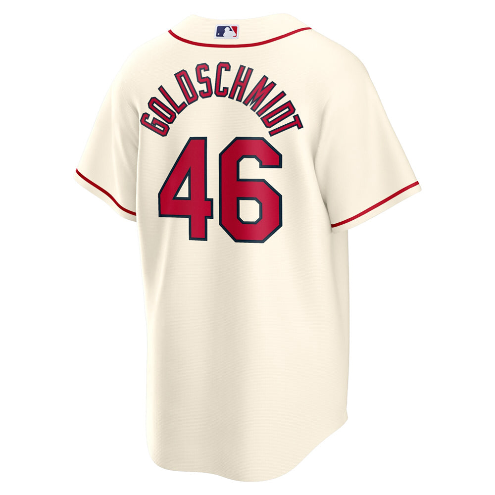 Men's St. Louis Cardinals Paul Goldschmidt Alternate Player Name Jersey - Cream