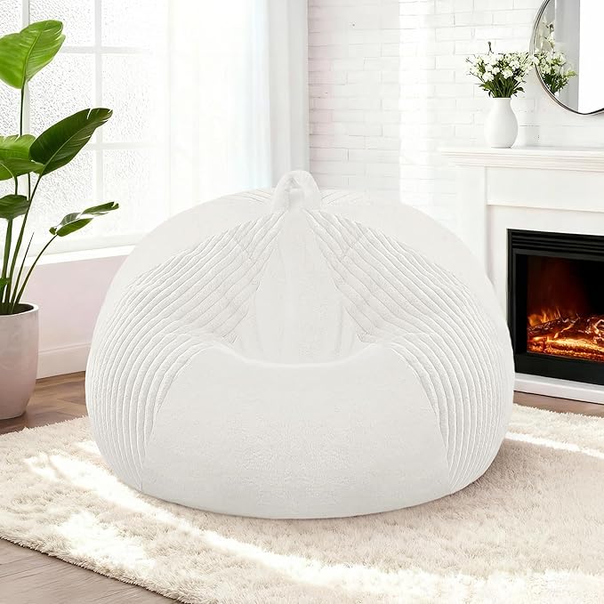 BUBBLEBEAN 2FT Bean Bag Chairs Teardrop Beanbag Chair
