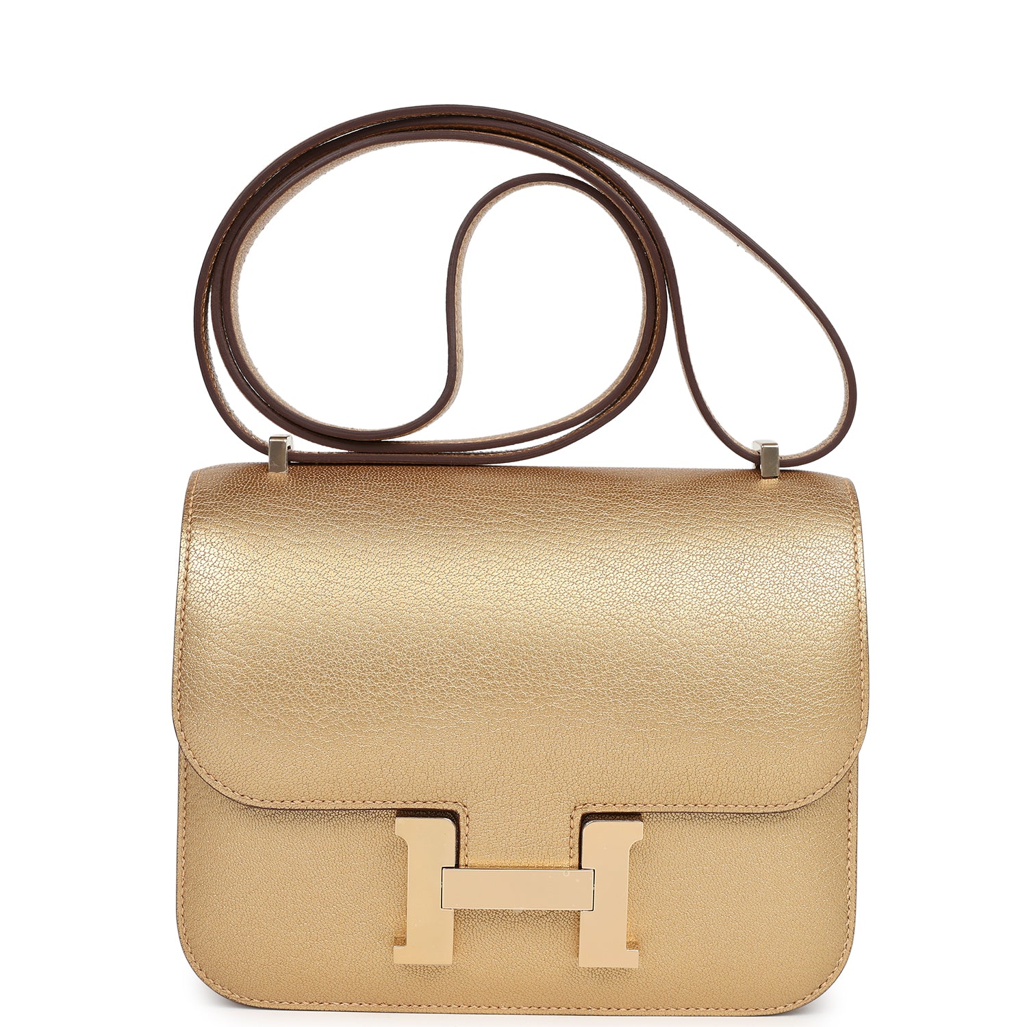 Constance 18 Dore Chamkilight Chevre Permabrass Hardware