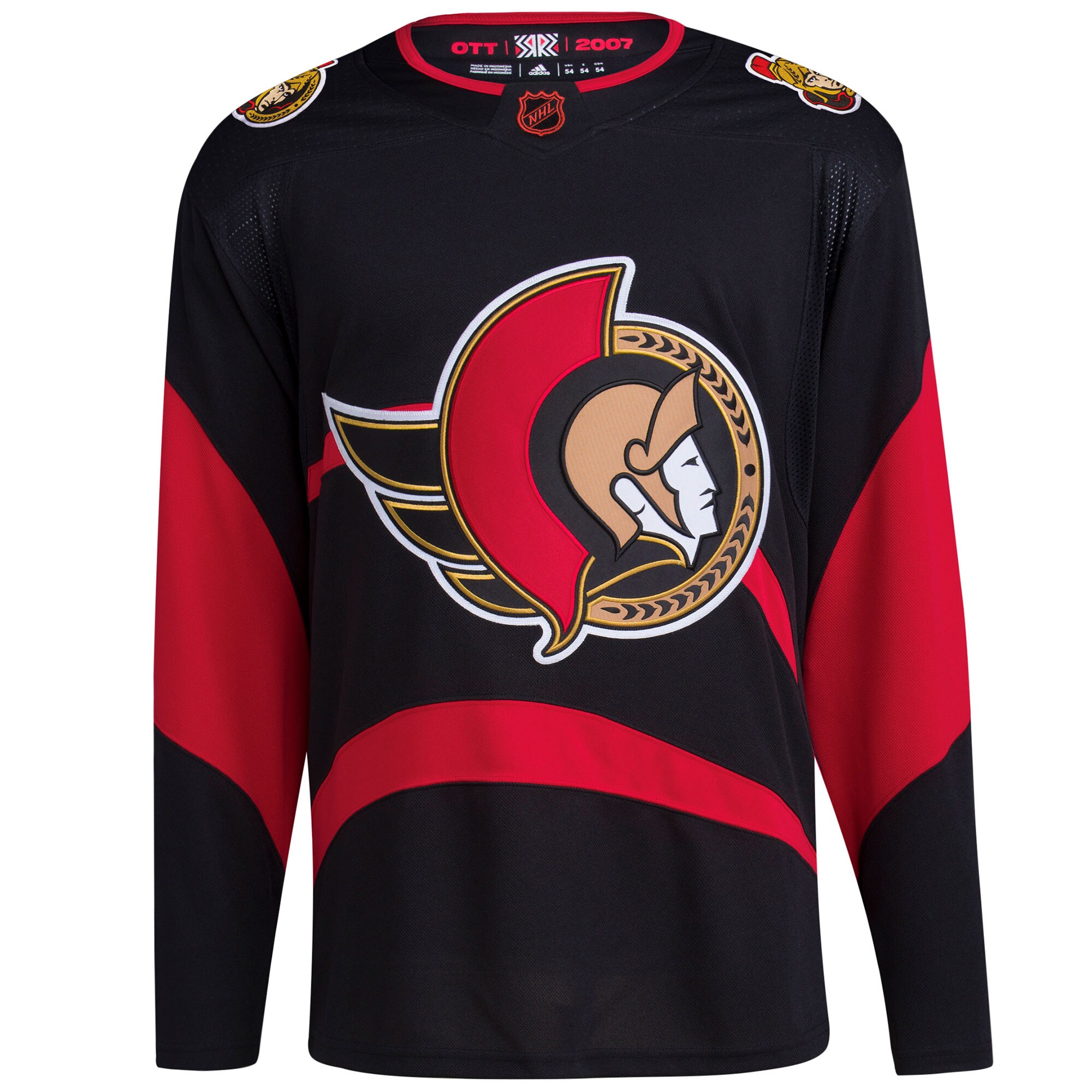 Ottawa Senators  Reverse Retro 2.0  Blank Jersey – Black