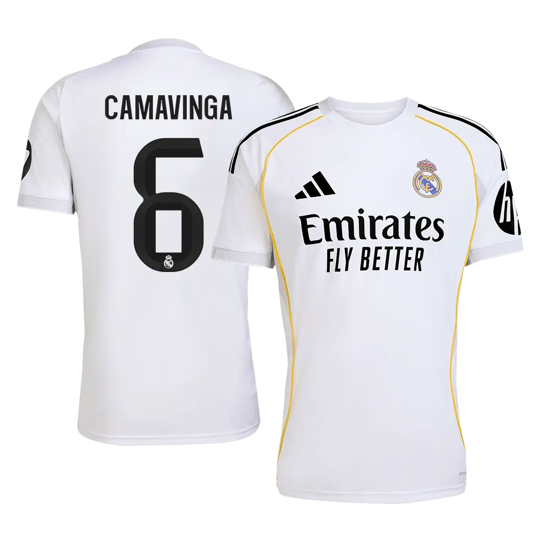 CAMAVINGA #6 Real Madrid Home Soccer Jersey 2025/26