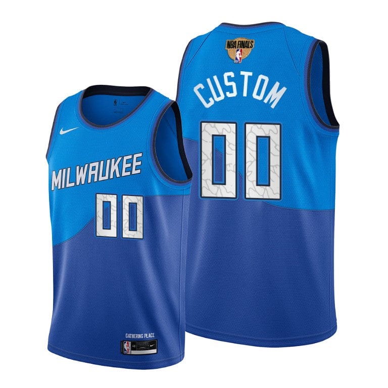 Custom 2021 Finals Milwaukee Bucks City Edition Jersey