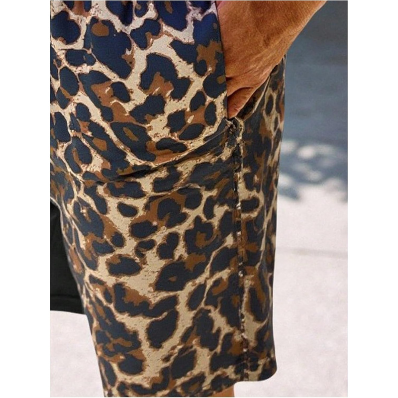 Men's Leopard Swim Trunks