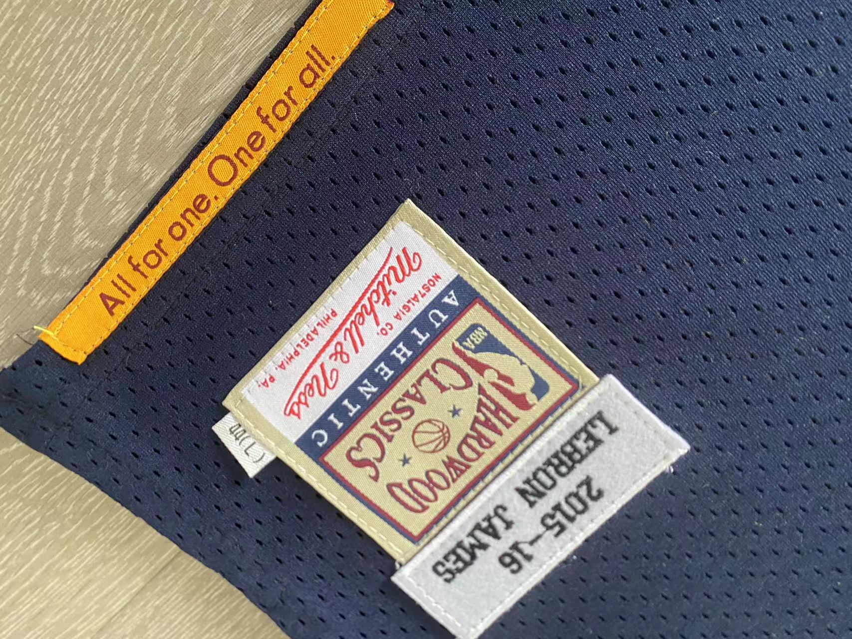 MItchell&ness Cavaliers 23# James 2015-16 AU Blue Embroidery