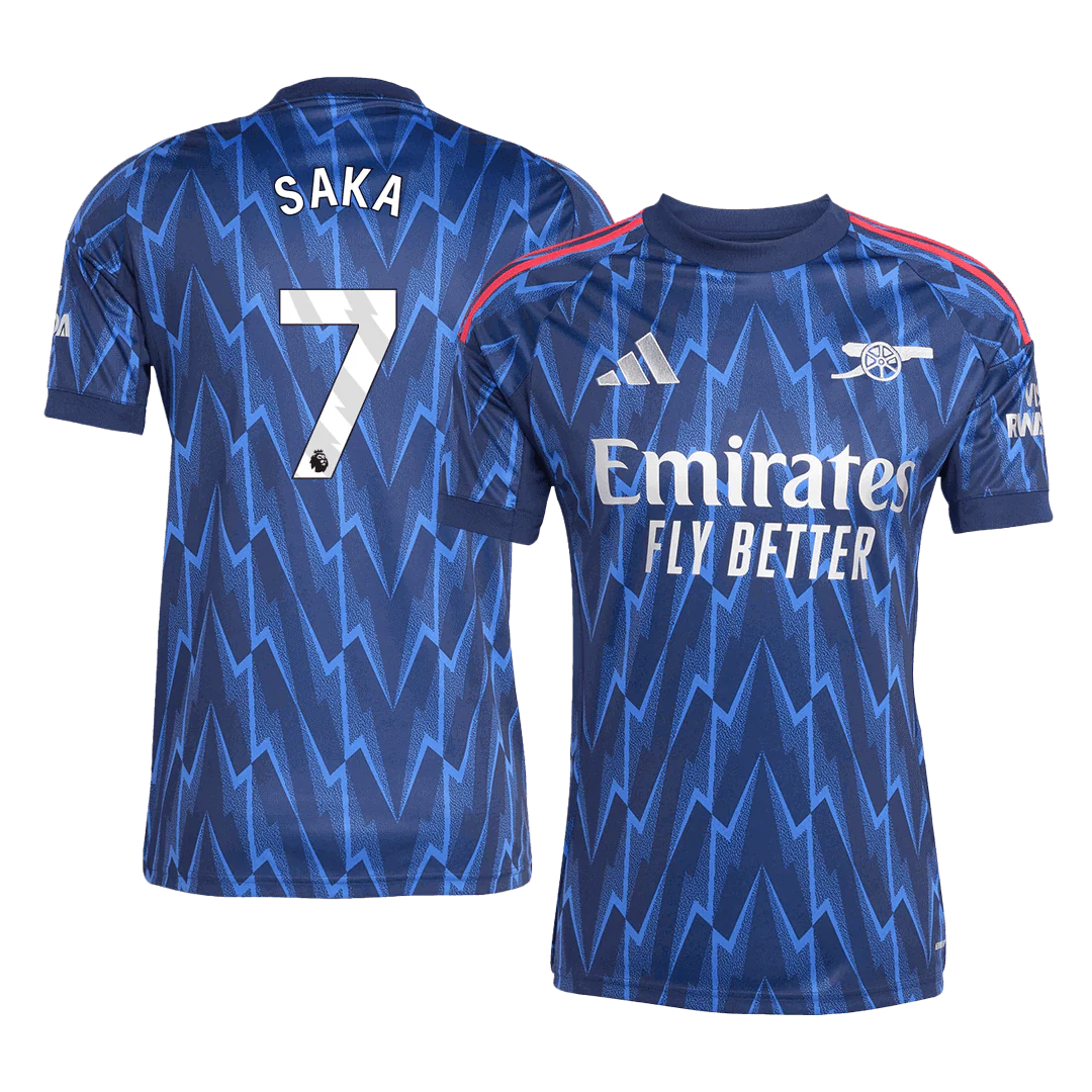 SAKA #7 Arsenal Away Soccer Jersey 2025/26