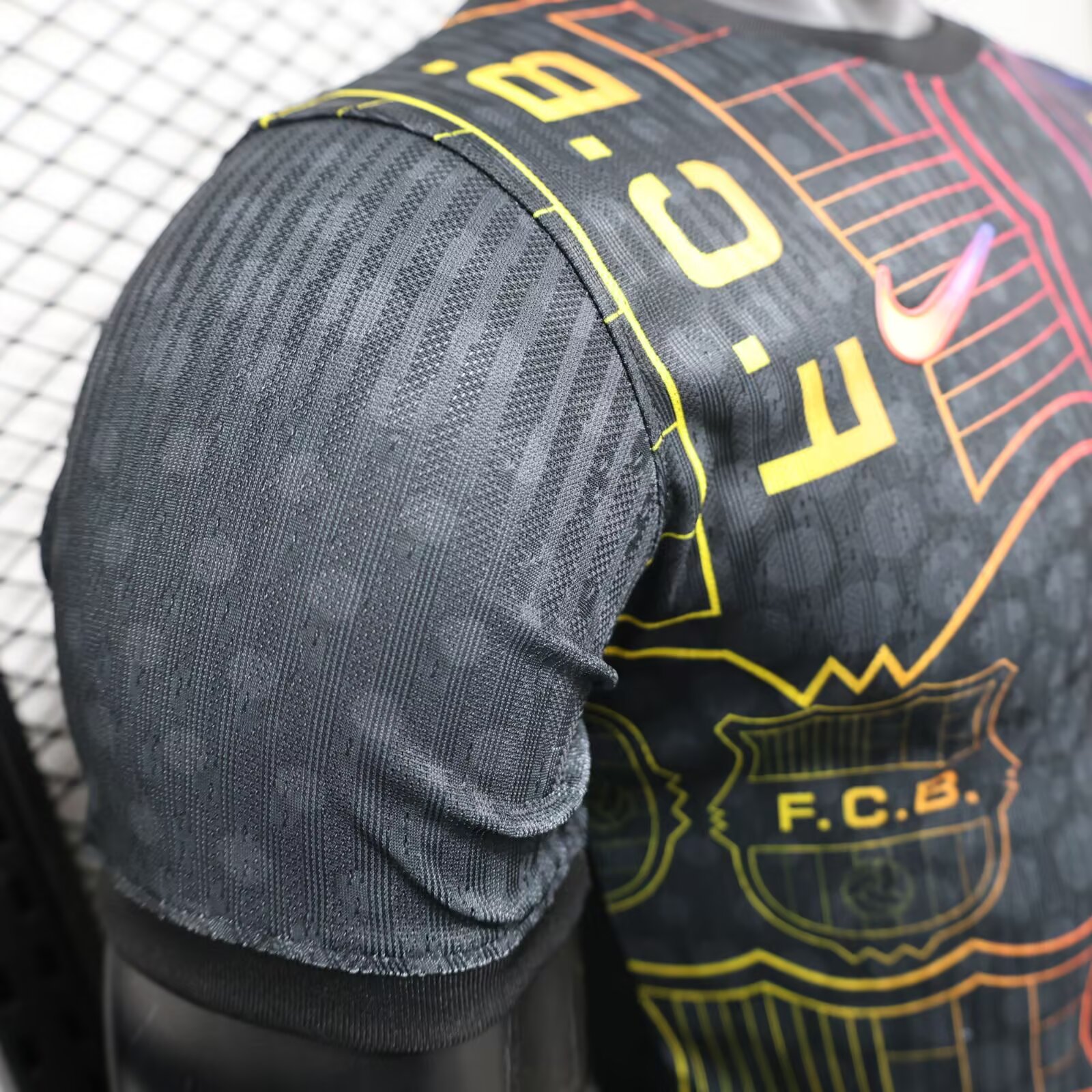 2025/2026 Player Version Barcelona Special Edition Black Football Shirt 1:1 Thai Quality