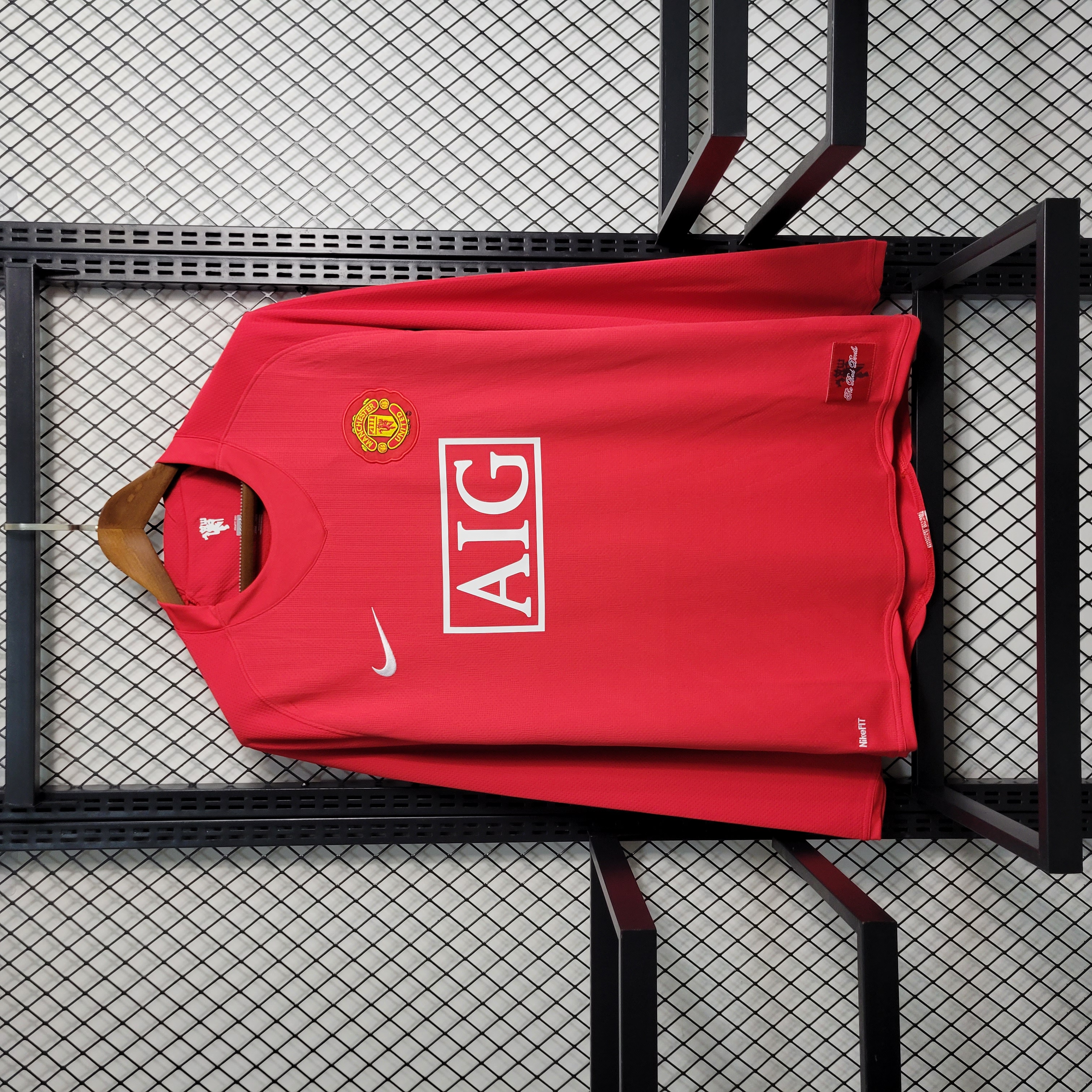 Retro Manchester United 07-08 Home Long Sleeve Jersey