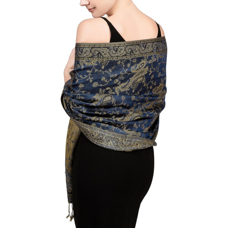 Reversible Paisley Pashmina Rave Scarf