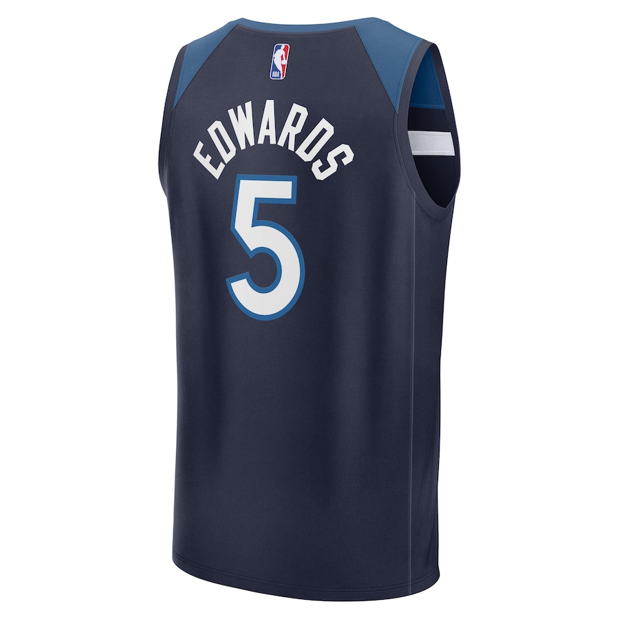 Youth Minnesota Timberwolves Anthony Edwards Fanatics Navy Fast Break Replica Player Jersey - Icon Edition