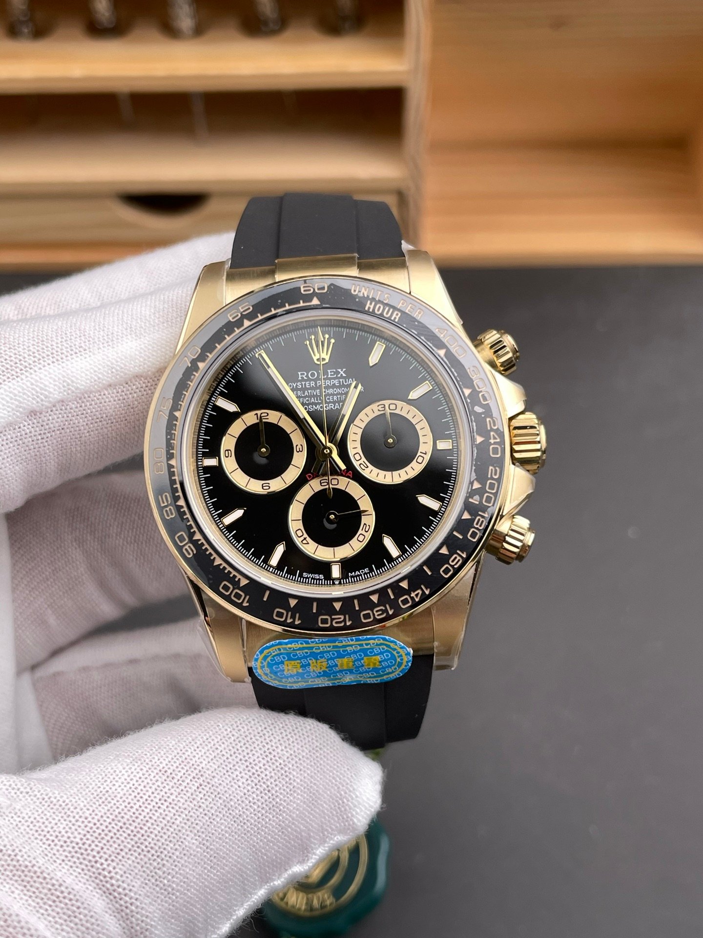 Rolex Daytona Black Vader Gold Rubber