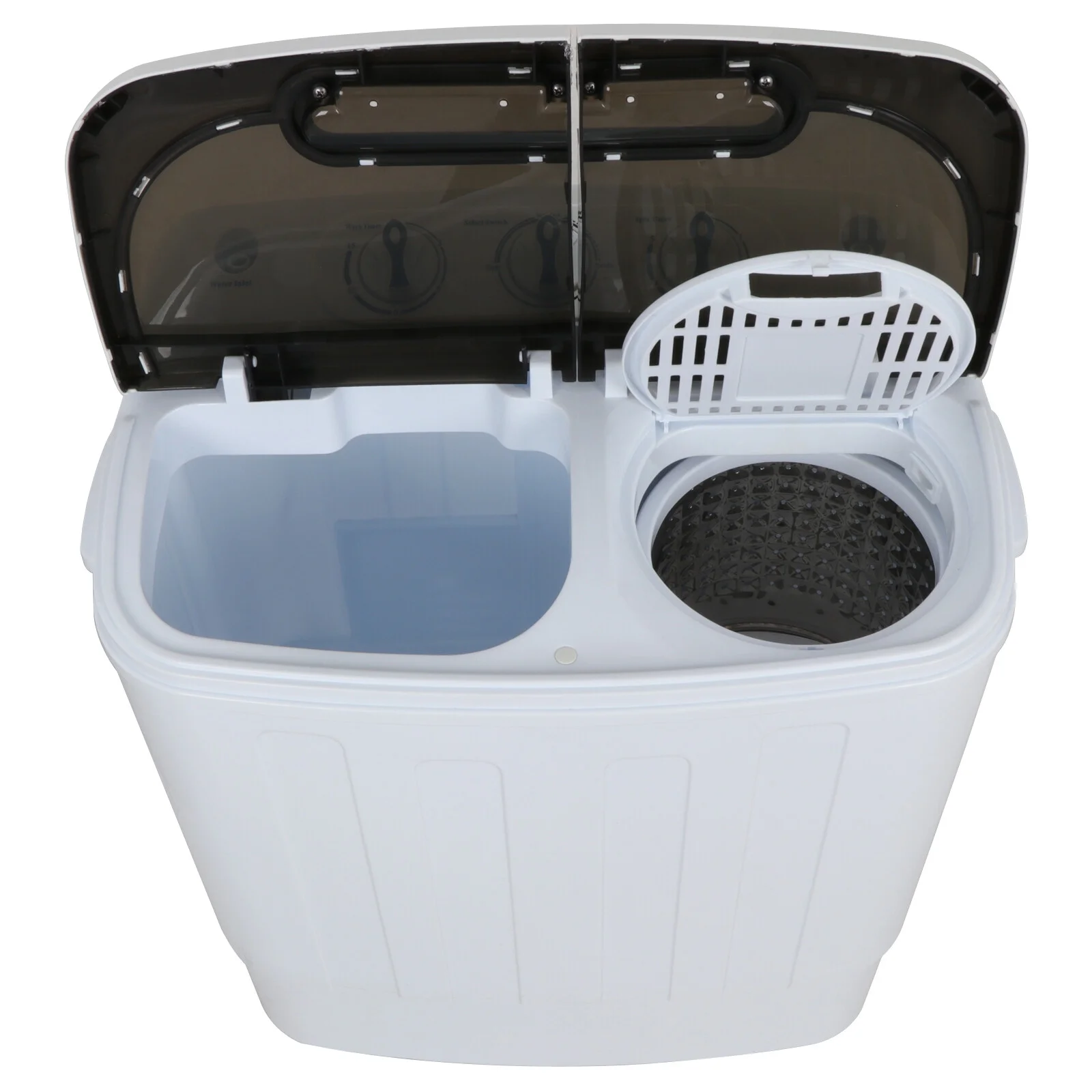 SuperDeal Compact Twin Tub Washing Machine Top Load 8 lbs Washer 5 lbs Dryer
