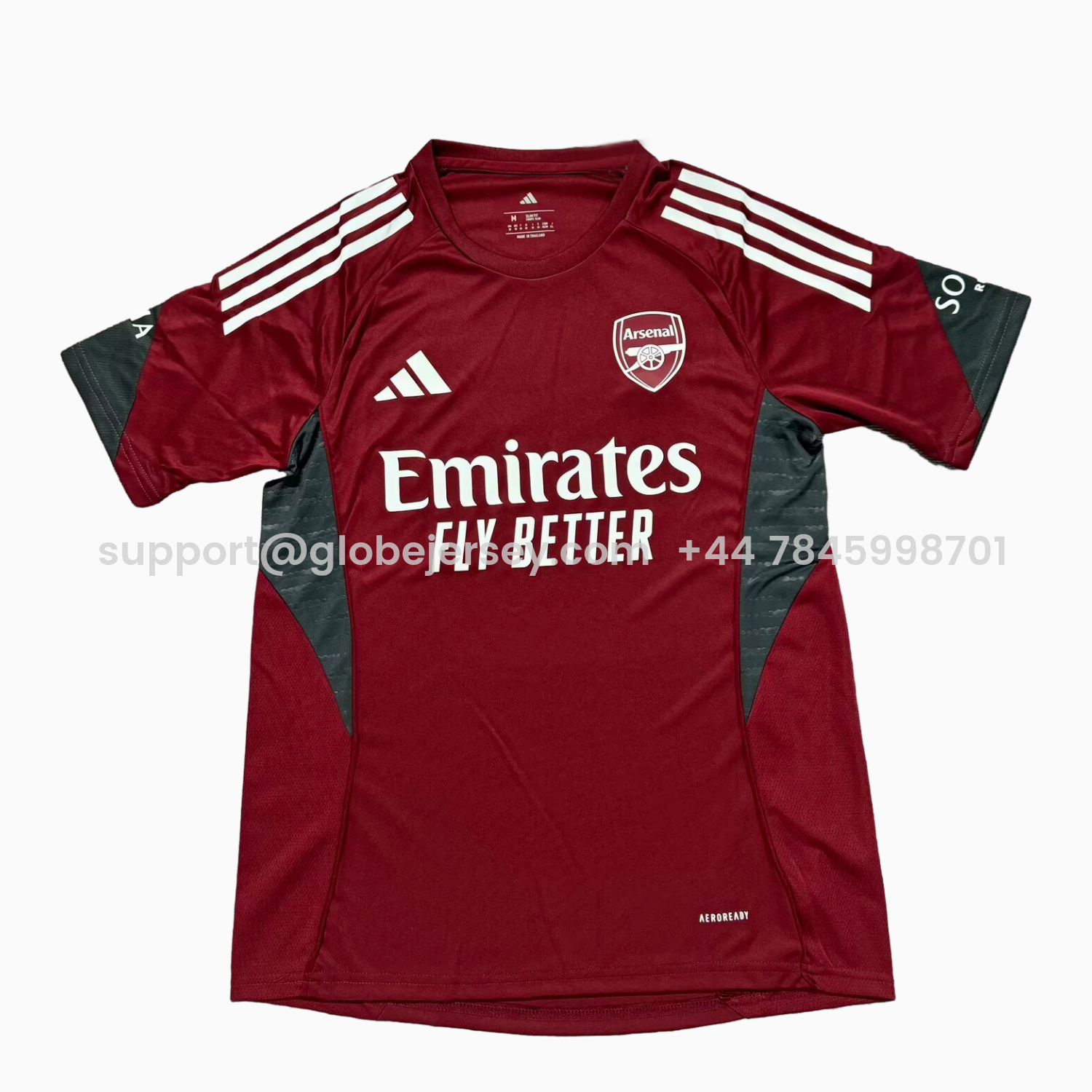 Arsenal 25-26 Wine Red Training Jersey - Fans Version